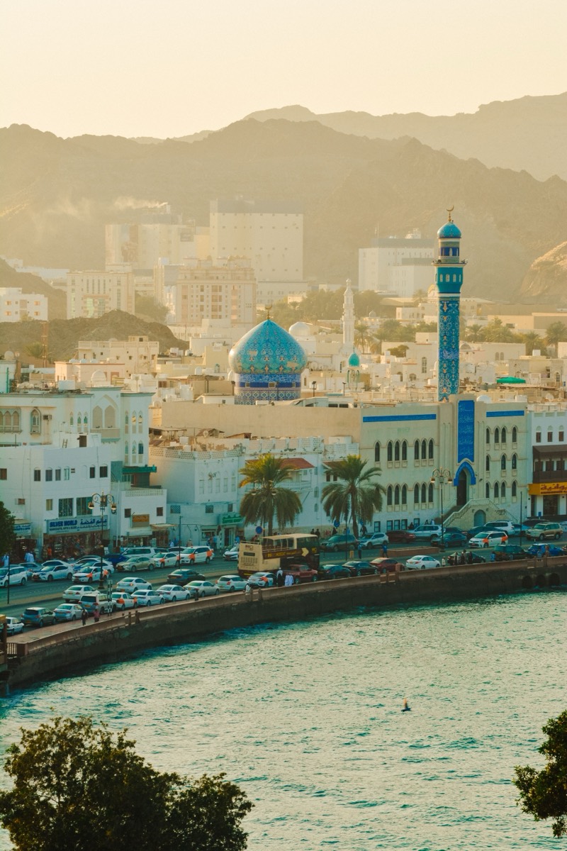 Calm waters along Muttrah Corniche in Muscat